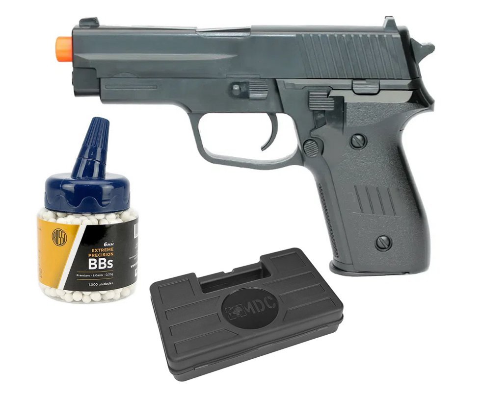 Pistola De Airsoft Vg P226 Spring 6mm Rossi Vigor + Case + BBs