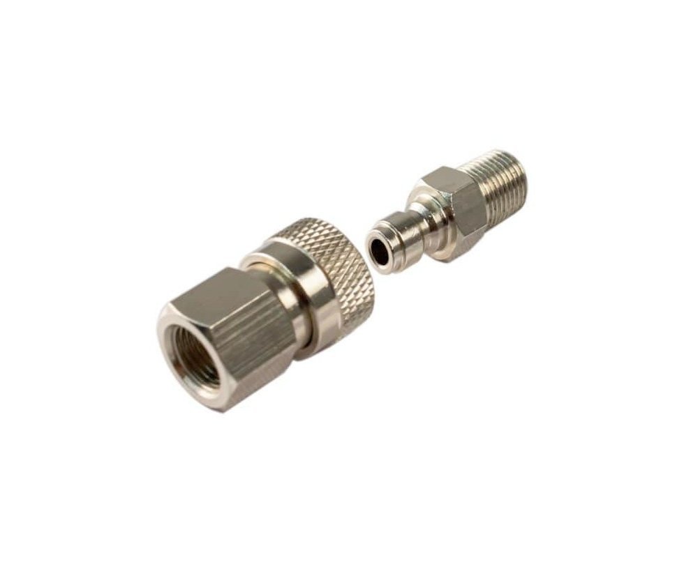 Conjunto de Engate Rápido Macho e Fêmea (Foster) 1/8 NPT Rossi