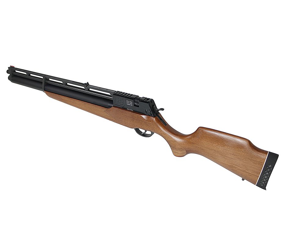 Carabina De Pressão Pcp Rossi R8 G3 Madeira Alto Fluxo STD 5,5mm 8 Tiros 350 M/S + Supressor + Bomba + Luneta + Capa