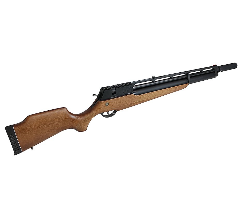 Carabina De Pressão Pcp Rossi R8 G3 Madeira Alto Fluxo STD 5,5mm 8 Tiros 350 M/S + Supressor + Bomba + Luneta + Capa