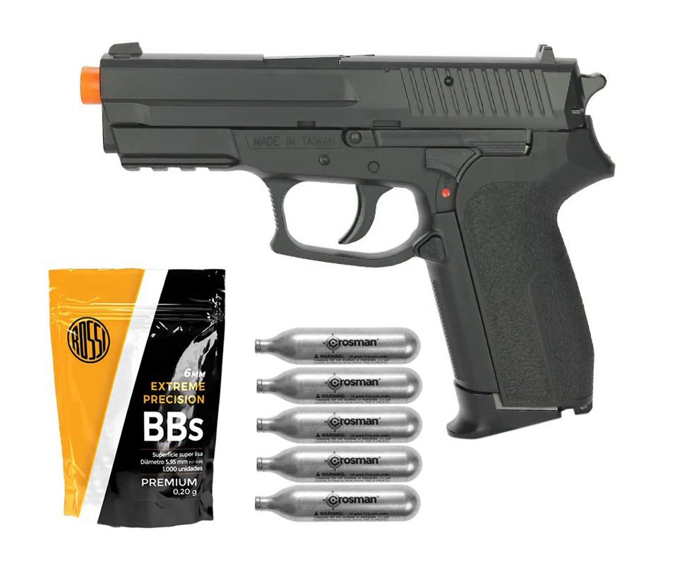 Pistola de Airsoft CO2 Sig Sauer SP2022 6mm - KWC Rossi + KIT