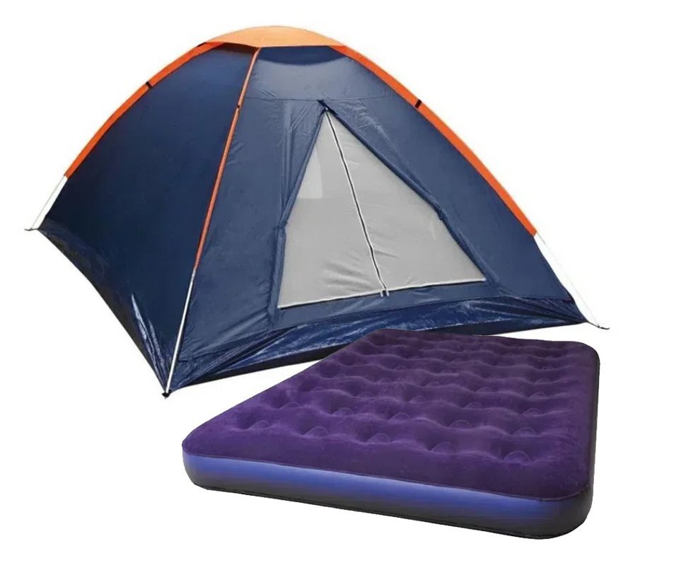 Barraca para Camping Praia pescaria Iglu Panda 3 Pessoas NKT + Colchão Casal