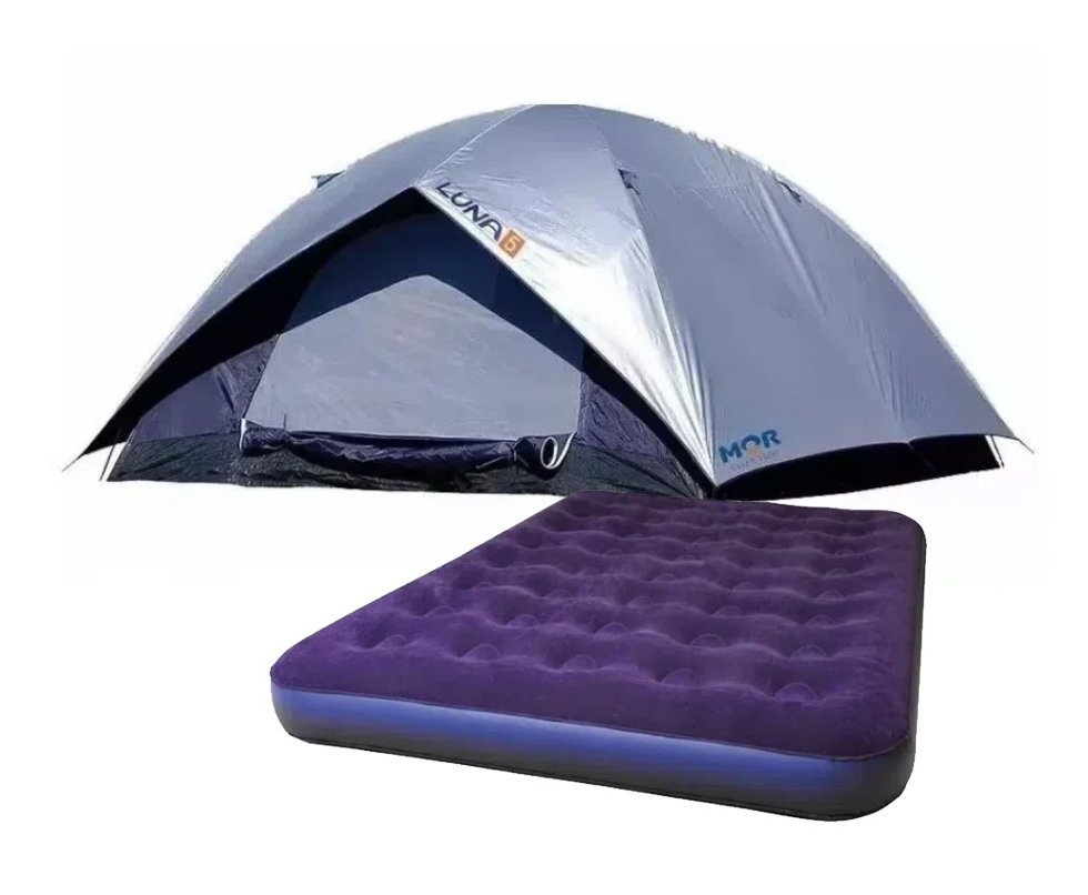 Barraca camping, praia, pesca, escoteiro Iglu 5 Luna + Colchão Casal inflavel