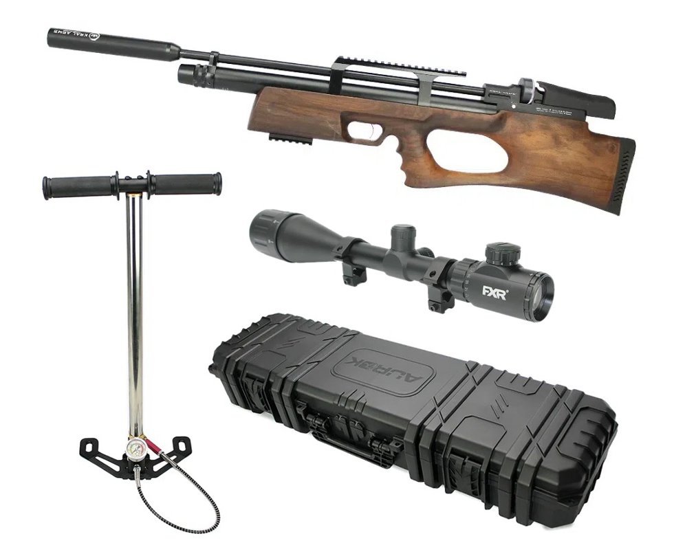 Carabina Pcp Puncher Breaker W Bullpup 12 Tiros 5.5mm Kral Arms + Case + Luneta + Bomba