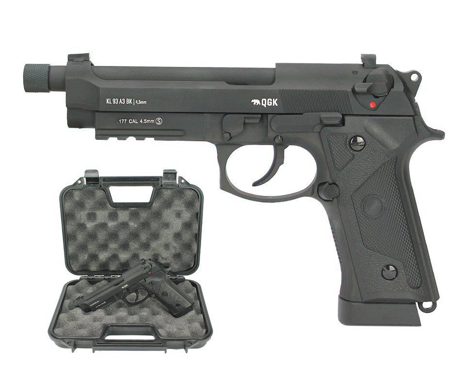 Artefato de Pressão Gas GBB KL 93 A3 BK 4,5mm QGK