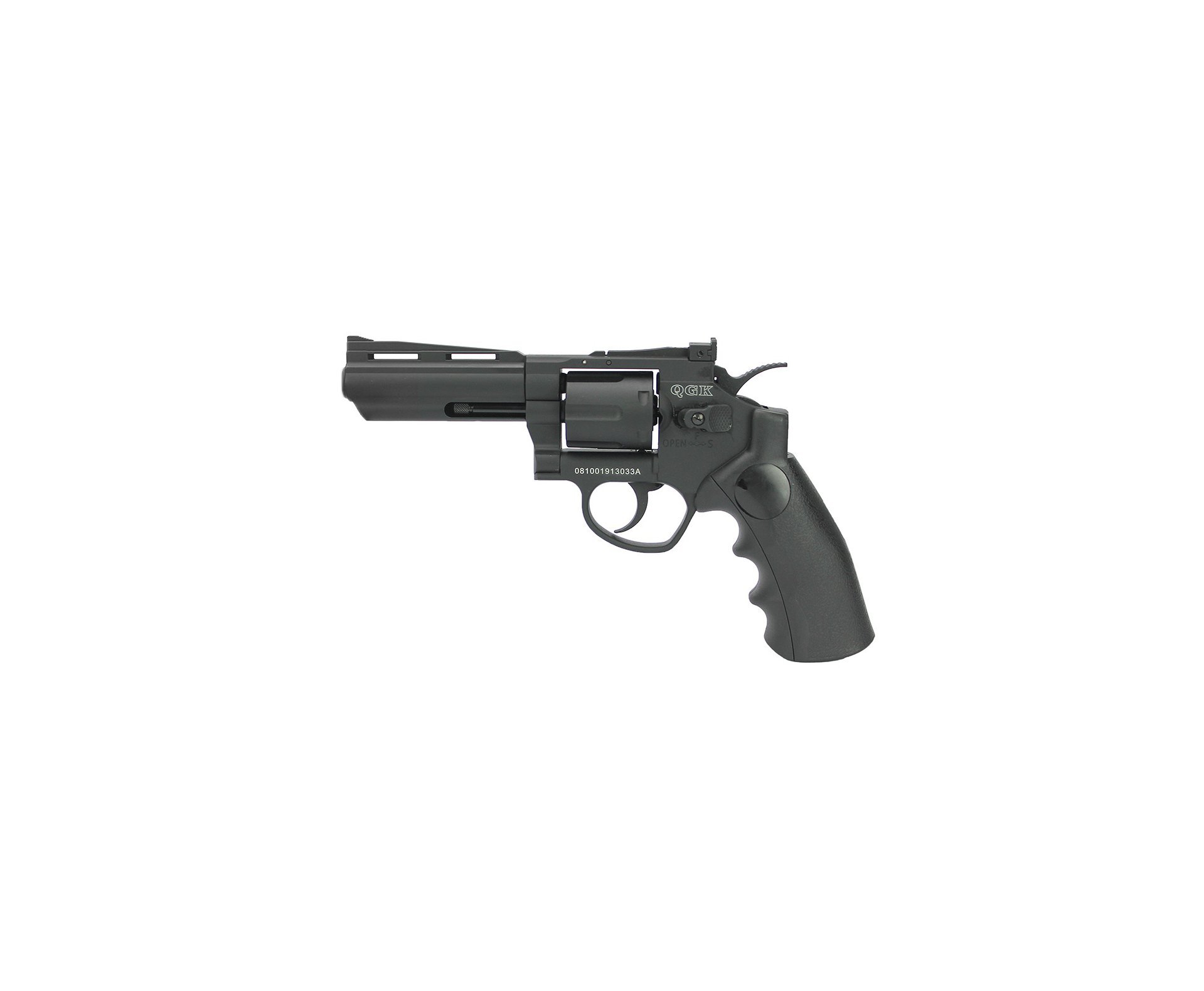Artefato de Airsoft Gas CO2 Titan 4 BK Full Metal 6mm QGK
