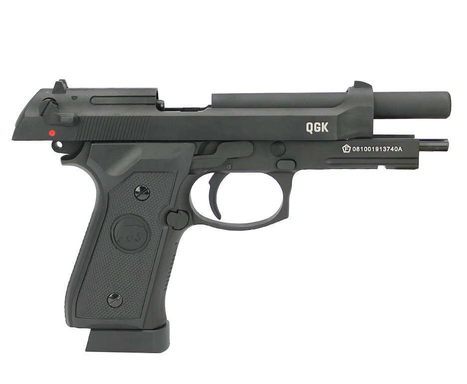 Pistola de Pressão CO2 GBB M92 A1 Full Metal Blowback 4.5mm + Case - QGK