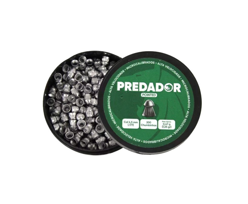 Chumbinho Predador Conic 4,5mm c/200