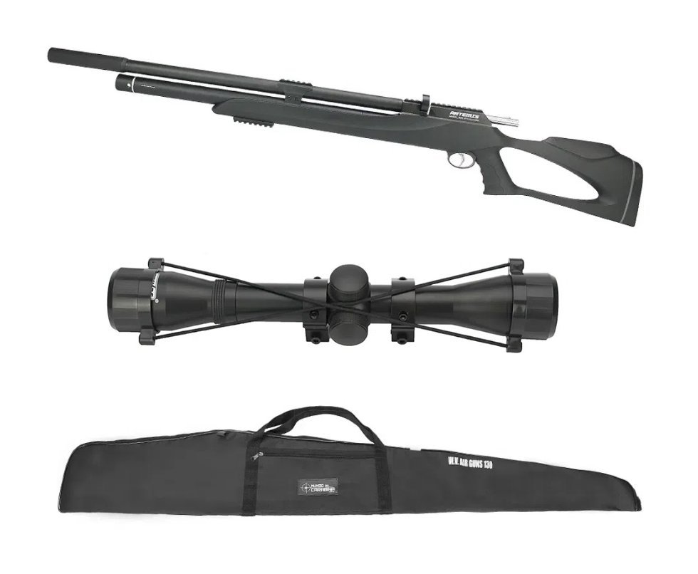 Carabina De Pressão Pcp M25 Thunder Black 4.5mm Artemis Fxr + Luneta 4x32 + Capa