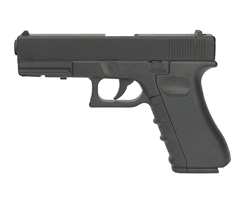 Pistola de Pressão Gás CO2 G17 K17 II Glock Full Metal 4.5mm QGK