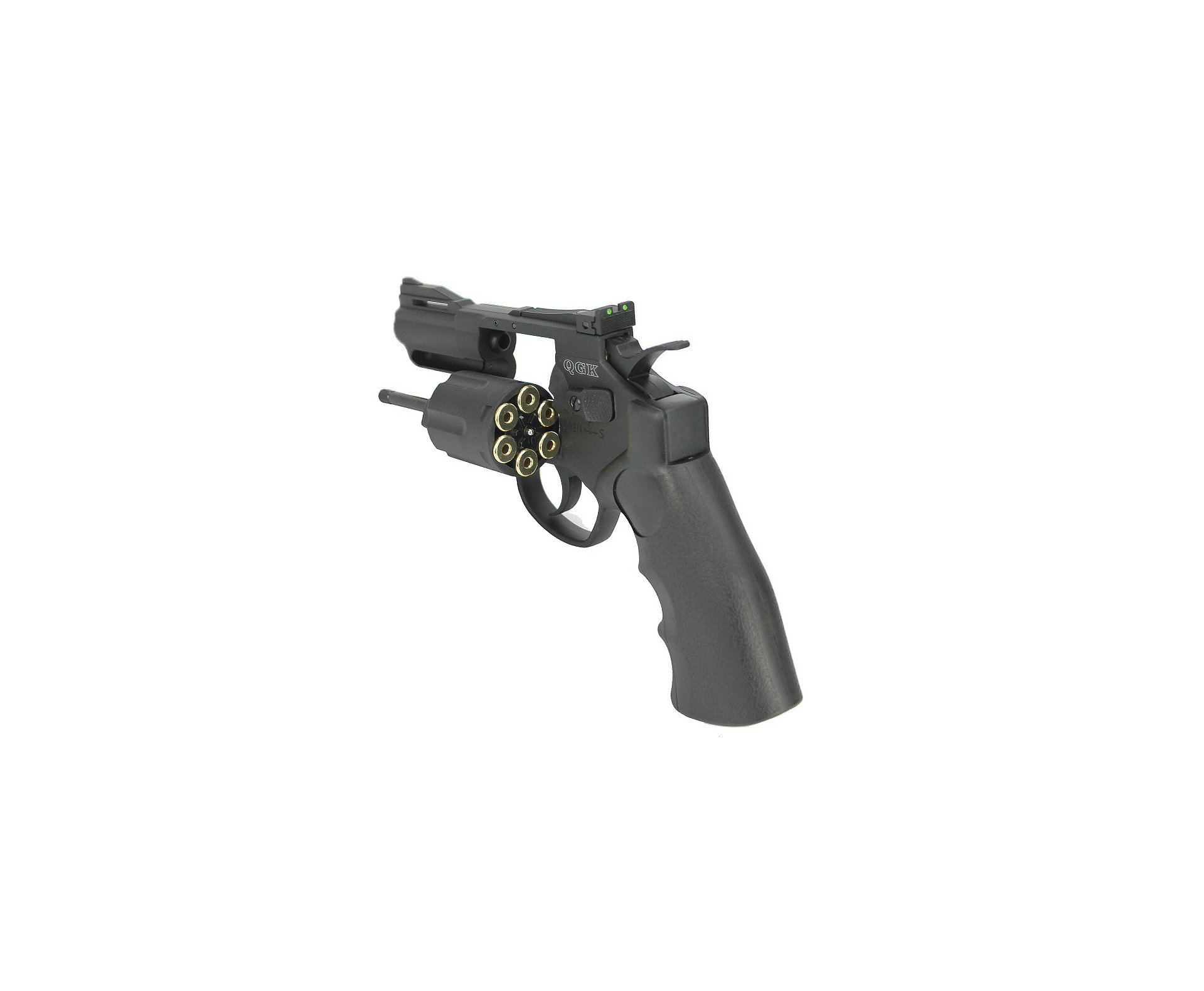 Revólver de Airsoft Gas CO2 Titan 2.5 BK Full Metal 6 tiros 6mm QGK