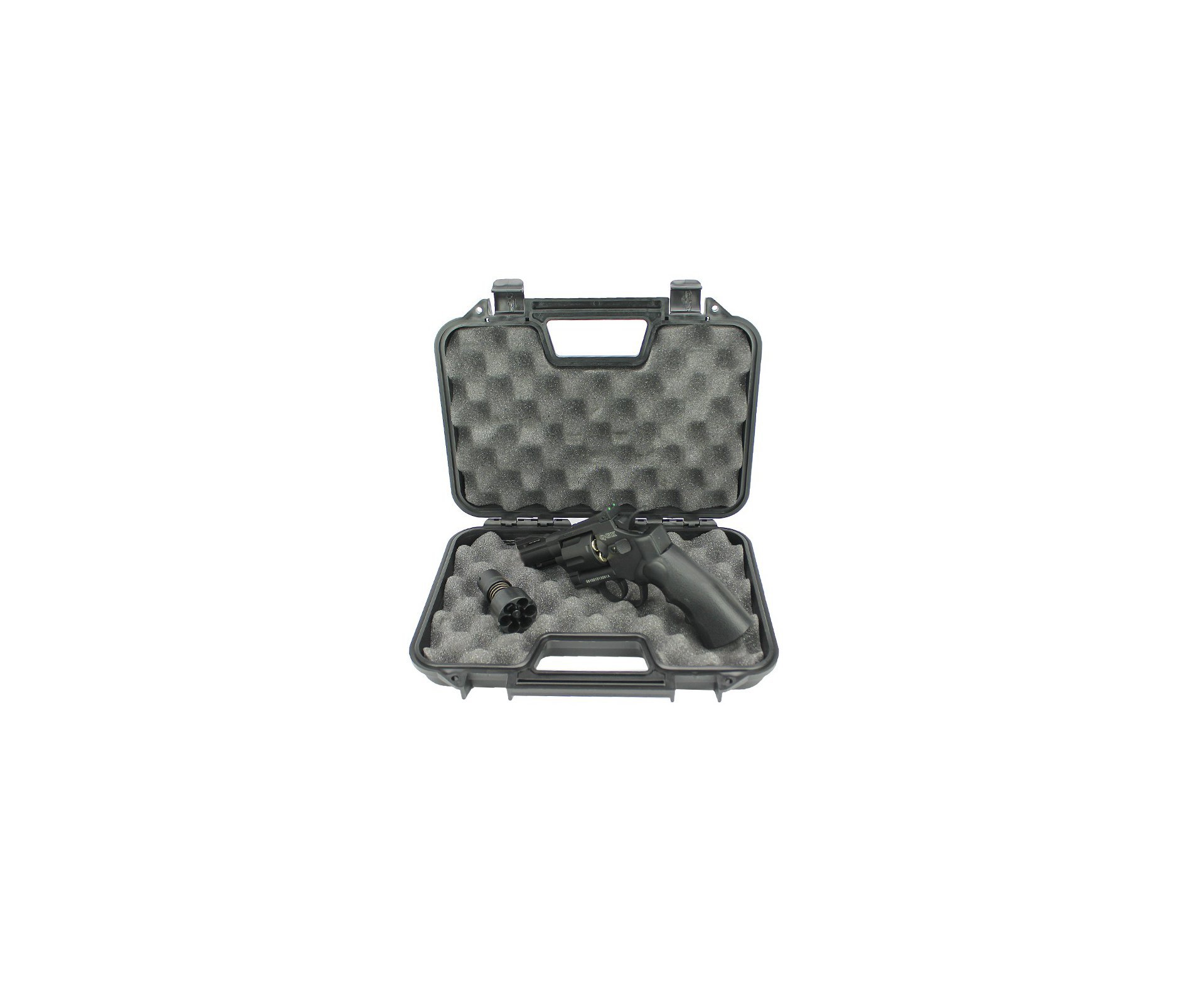 Revólver de Airsoft Gas CO2 Titan 2.5 BK Full Metal 6 tiros 6mm QGK