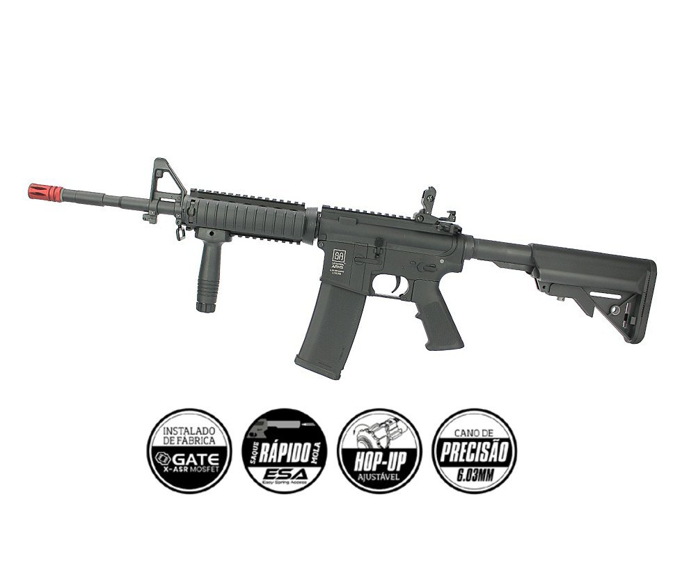 Rifle de Airsoft M4 Carbine SA-C03 Black Linha Core C-Series - Specna Arms