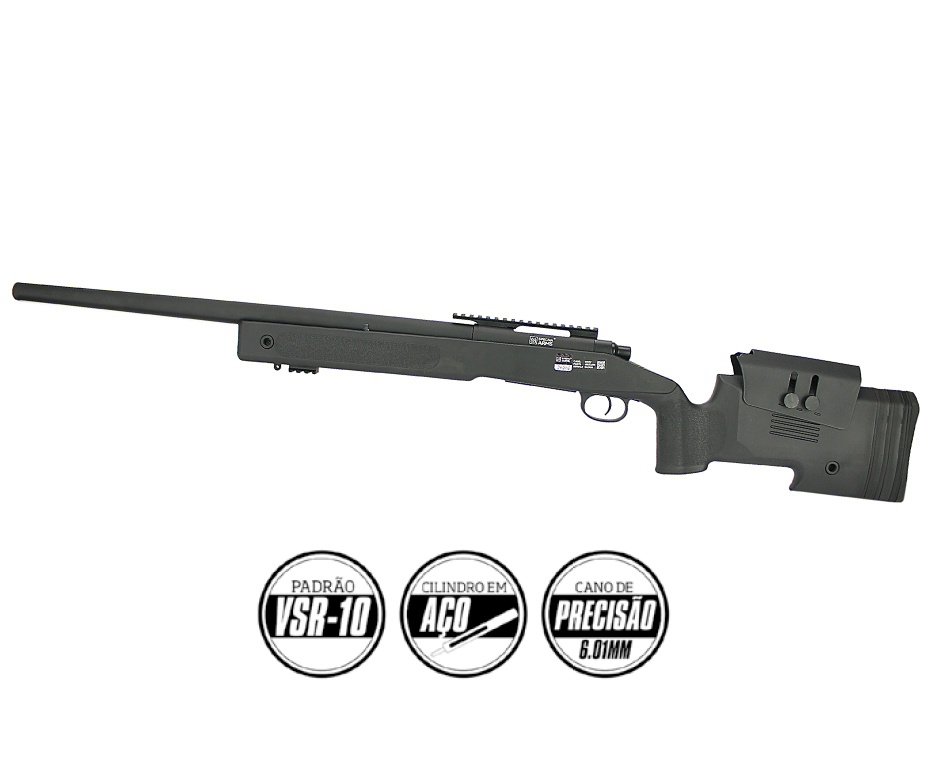 Rifle de Airsoft Sniper M40 SA-S02 Core S-Series Black Spring 6mm - Specna Arms