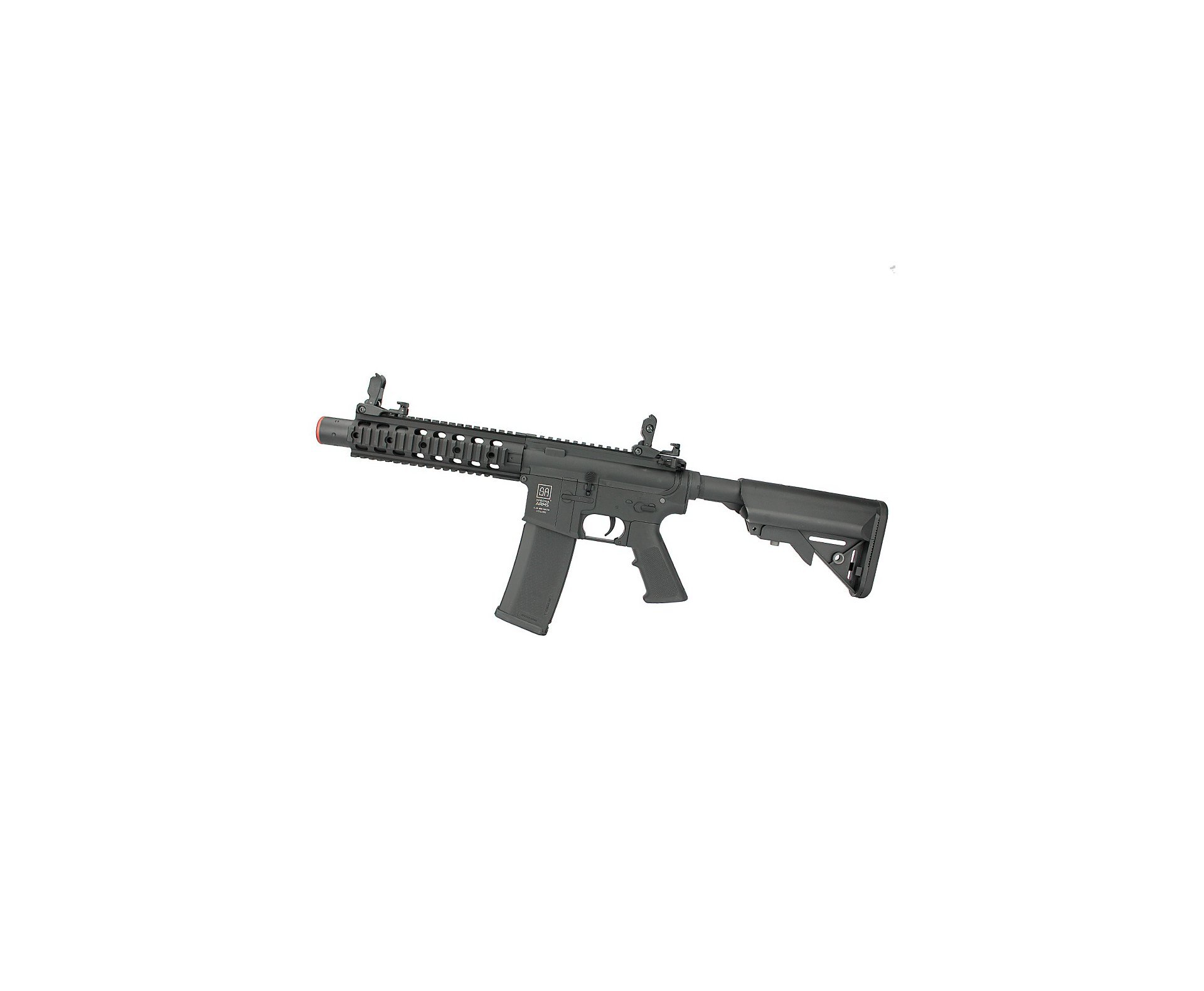 Artefato de Airsoft M4 Carbine Ris CQB Silencer Sa-C05 Black Linha Core C-Series - Specna Arms