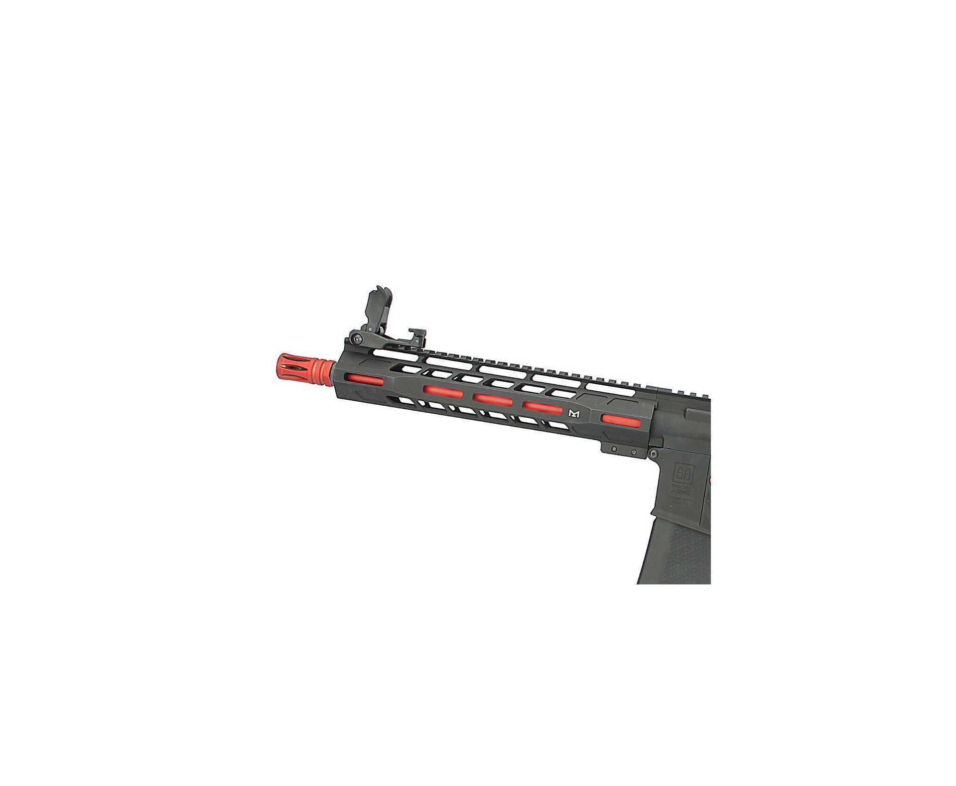 Artefato de Airsoft Aeg M4 Carbine Red Edition M-Lok Sa-E39 Black Linha Edge E-Series - Specna Arms