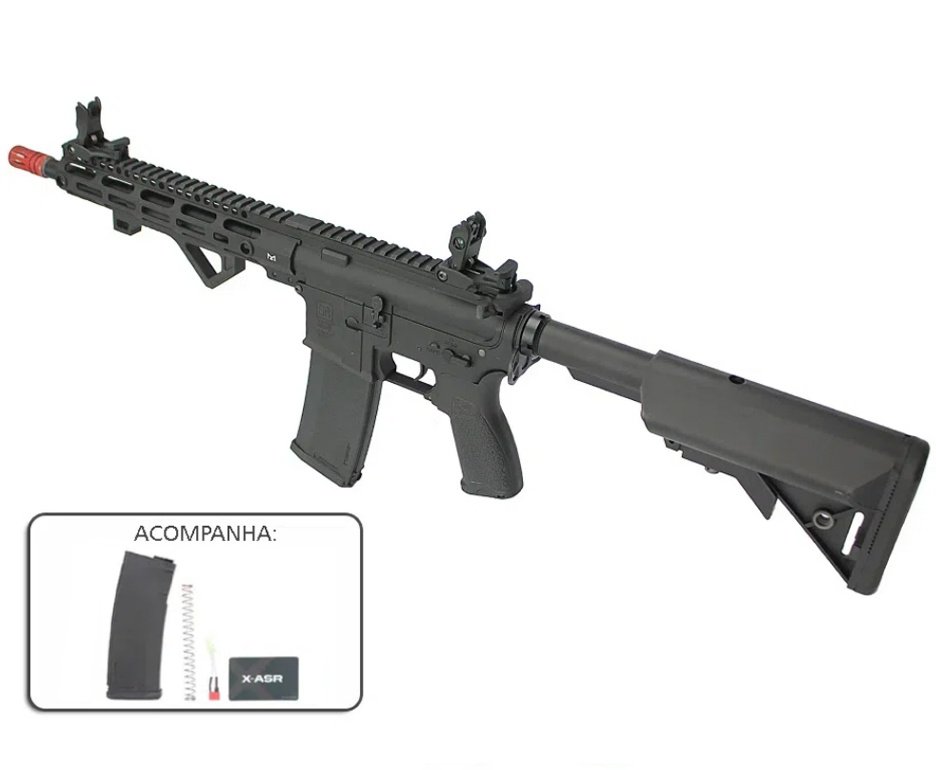 Rifle de Airsoft AEG M4 Carbine Long M-Lok SA-E20 Black Edge E-Series Pro - Specna Arms