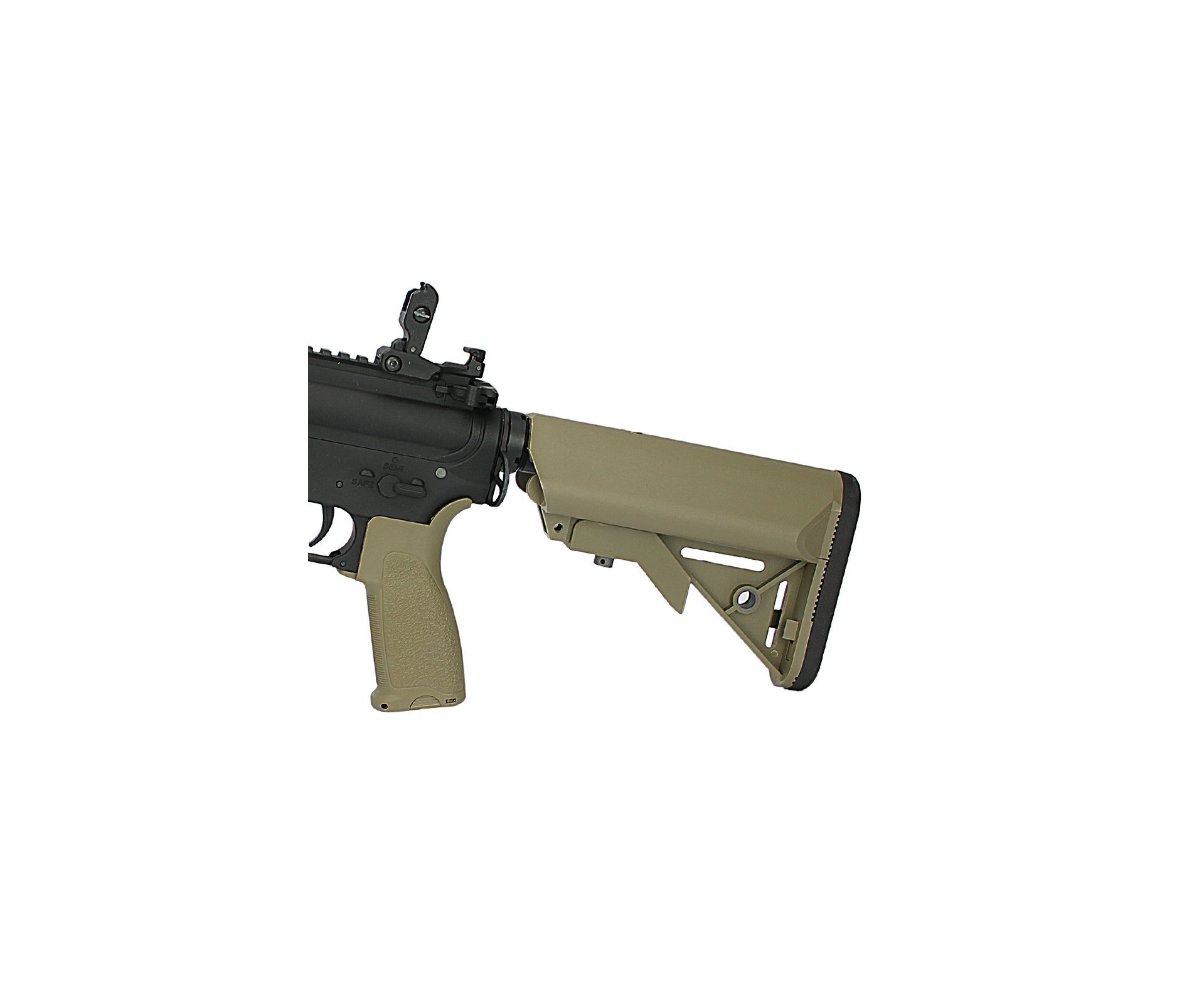 Artefato de Airsoft Aeg M4 Carbine Long keymod Sa-E09 Half Black/Tan Edge E-Series - Specna Arms