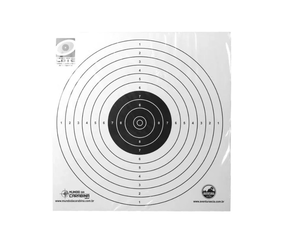 Alvos Descartáveis para carabinas e pistolas - 10 unid