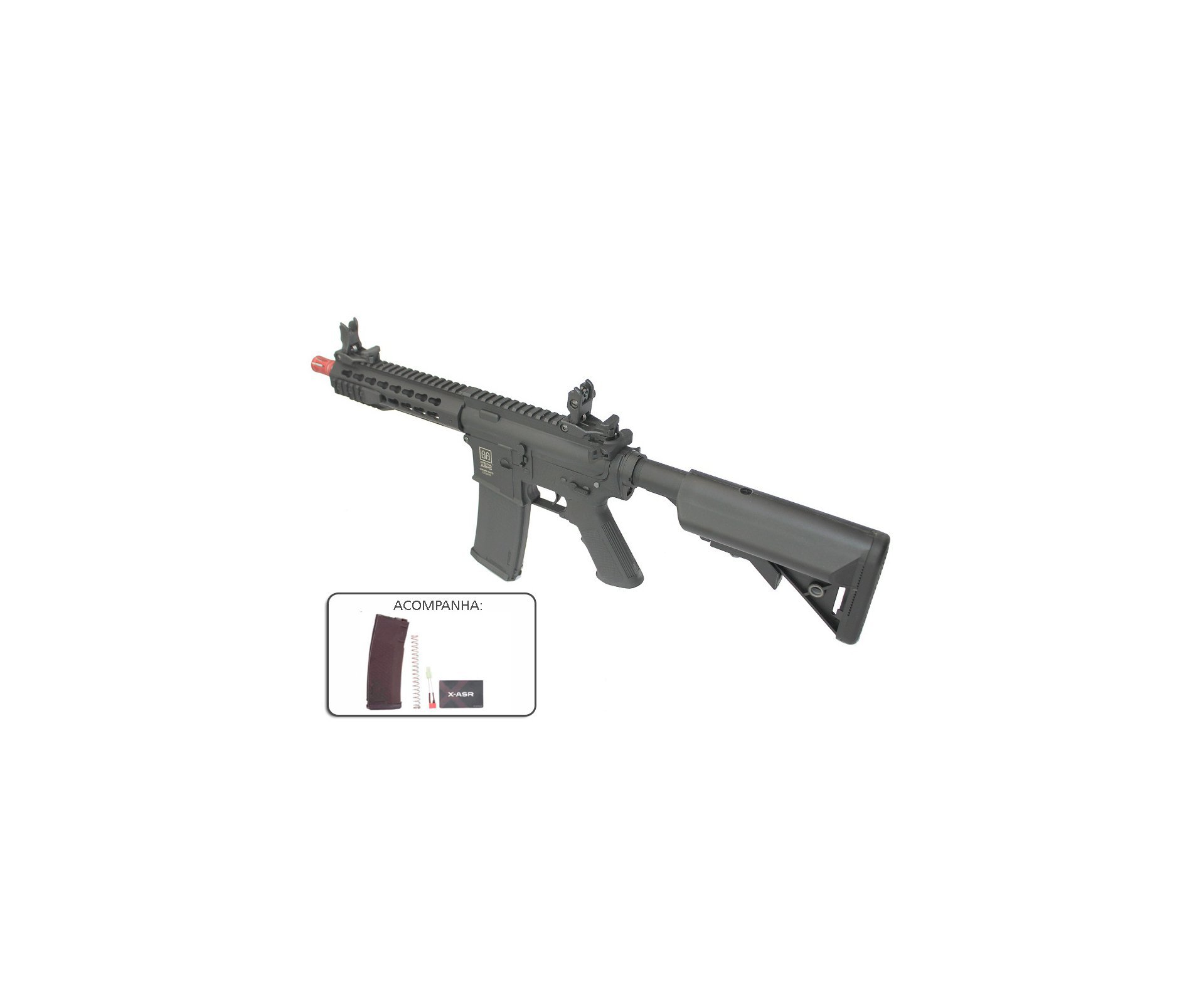 Rifle de Airsoft M4 Carbine Ris Sa-C08 Black Linha Core C-Series - Specna Arms