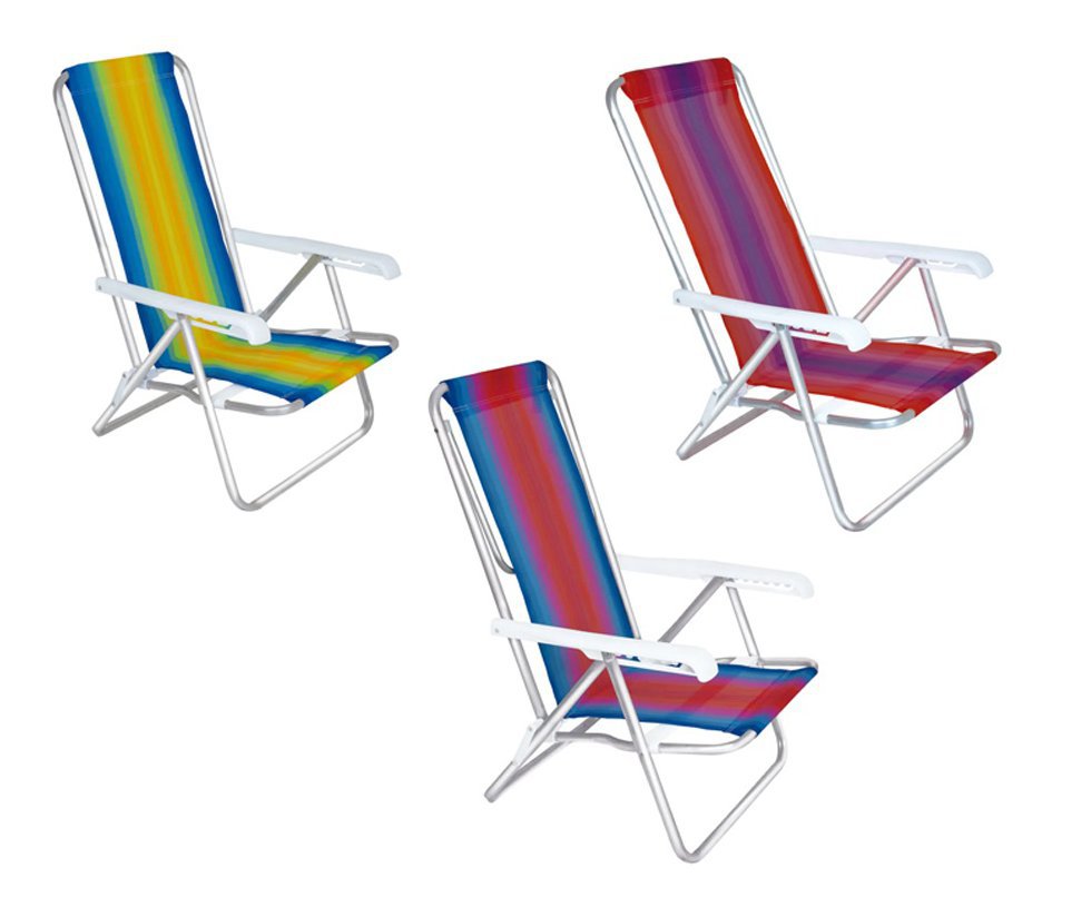 Cadeira Mor Reclinável 8 Posições Alumínio