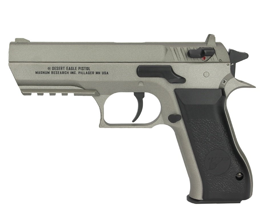 Pistola de Pressão CO2 Desert Eagle Silver Magnum Research Full Metal 4,5mm - Cybergun