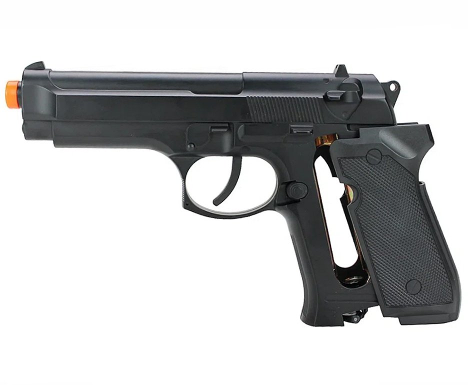 Pistola de Pressão CO2 B92 AG M92 Full Metal 4.5mm QGK + KIT