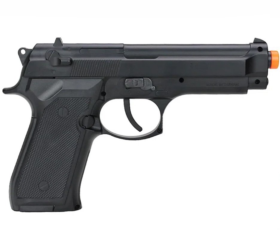 Pistola de Pressão CO2 B92 AG M92 Full Metal 4.5mm QGK + KIT