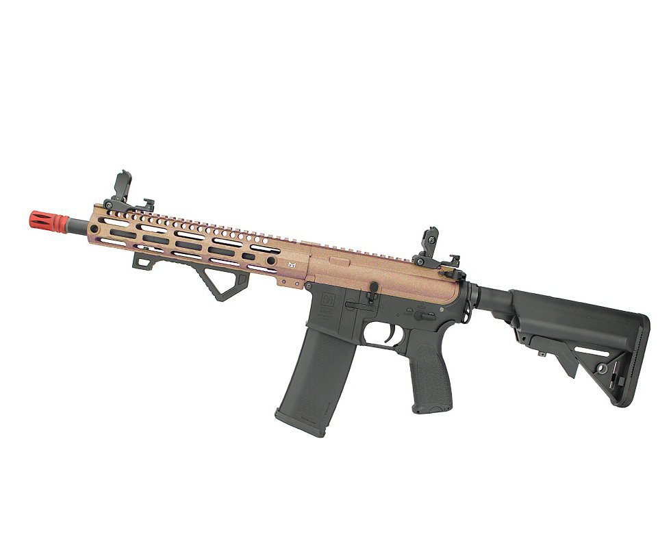Rifle de Airsoft AEG Full Metal M4 Carbine Long M-Lok SA-E20 Half Bronze Edge E-Series - Specna Arms