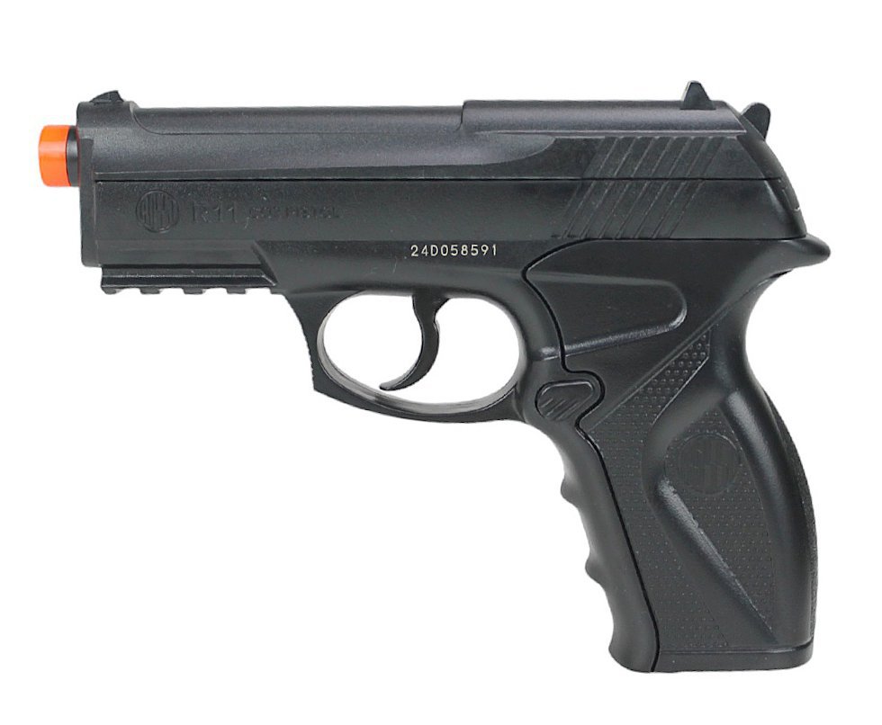 Pistola De Pressão Gas Co2 Wg C11 / R11 Polímero Esferas Aço 4,5mm