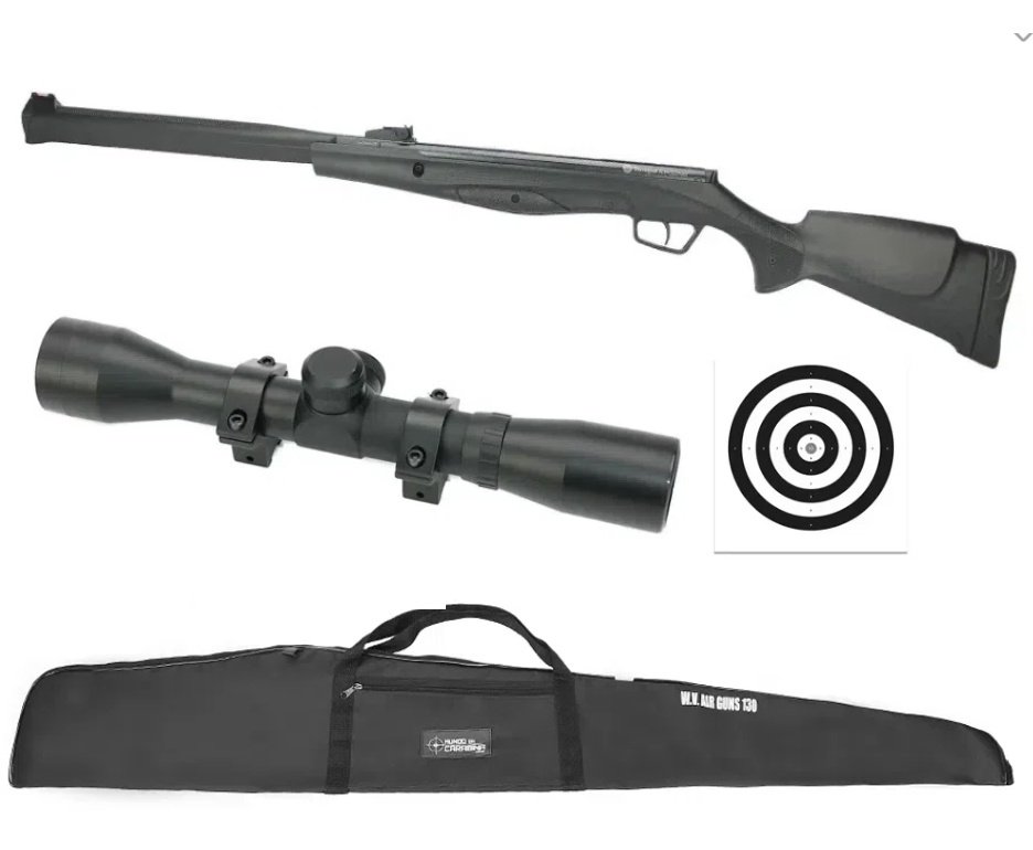 Carabina De Pressão Stoeger Rx20 Nitro S3 Supressor 5.5mm Beretta + Capa + Luneta