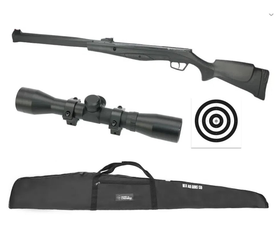 Carabina De Pressão Stoeger Rx20 Nitro S3 Supressor 5.5mm Beretta + Capa + Luneta