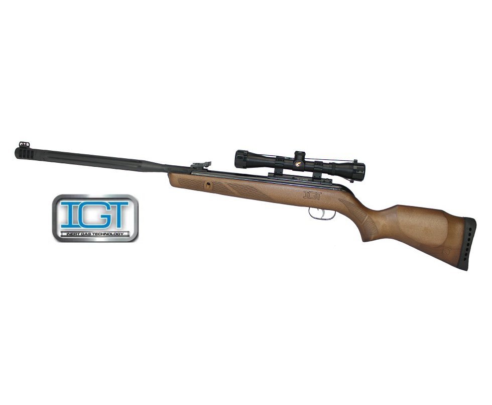 Carabina de Pressão Gamo Hunter Maxxim IGT 5,5mm Madeira Com Luneta 4x32 WR