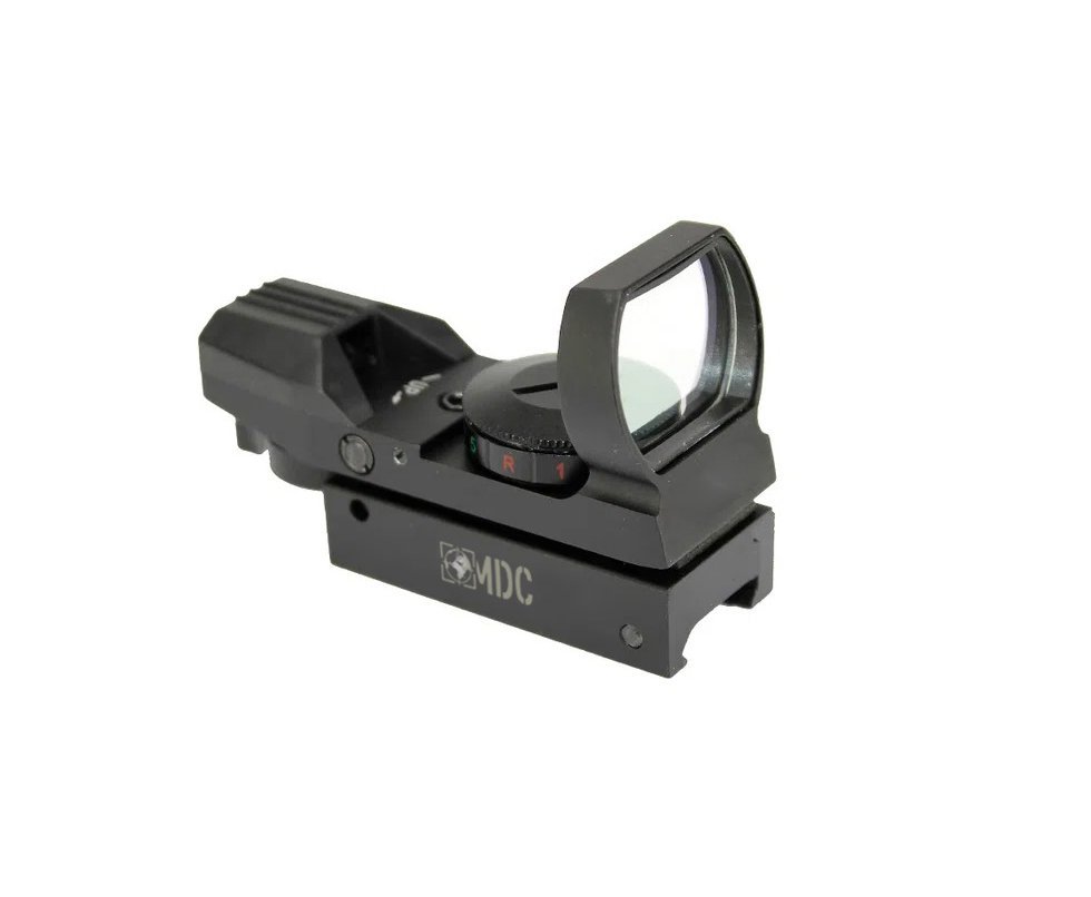 Red Dot Airsoft, Shotgun e Pistola 1x22x33 Green/Red Trilho 22mm - MDC