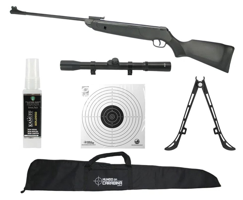 Carabina de Pressão Rossi New Dione Sport 5,5mm + KIT PRO