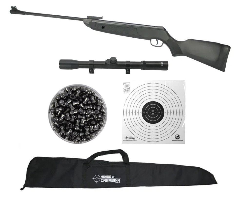 Carabina de Pressão Rossi New Dione Sport 5,5mm + KIT PRO1