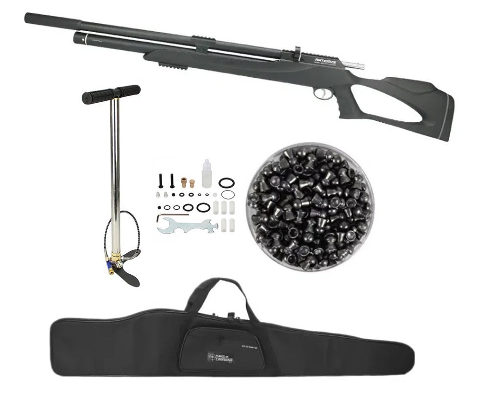 Carabina De Pressão PCP M25 Thunder Black 9mm .35 Artemis FXR + KIT Bomba