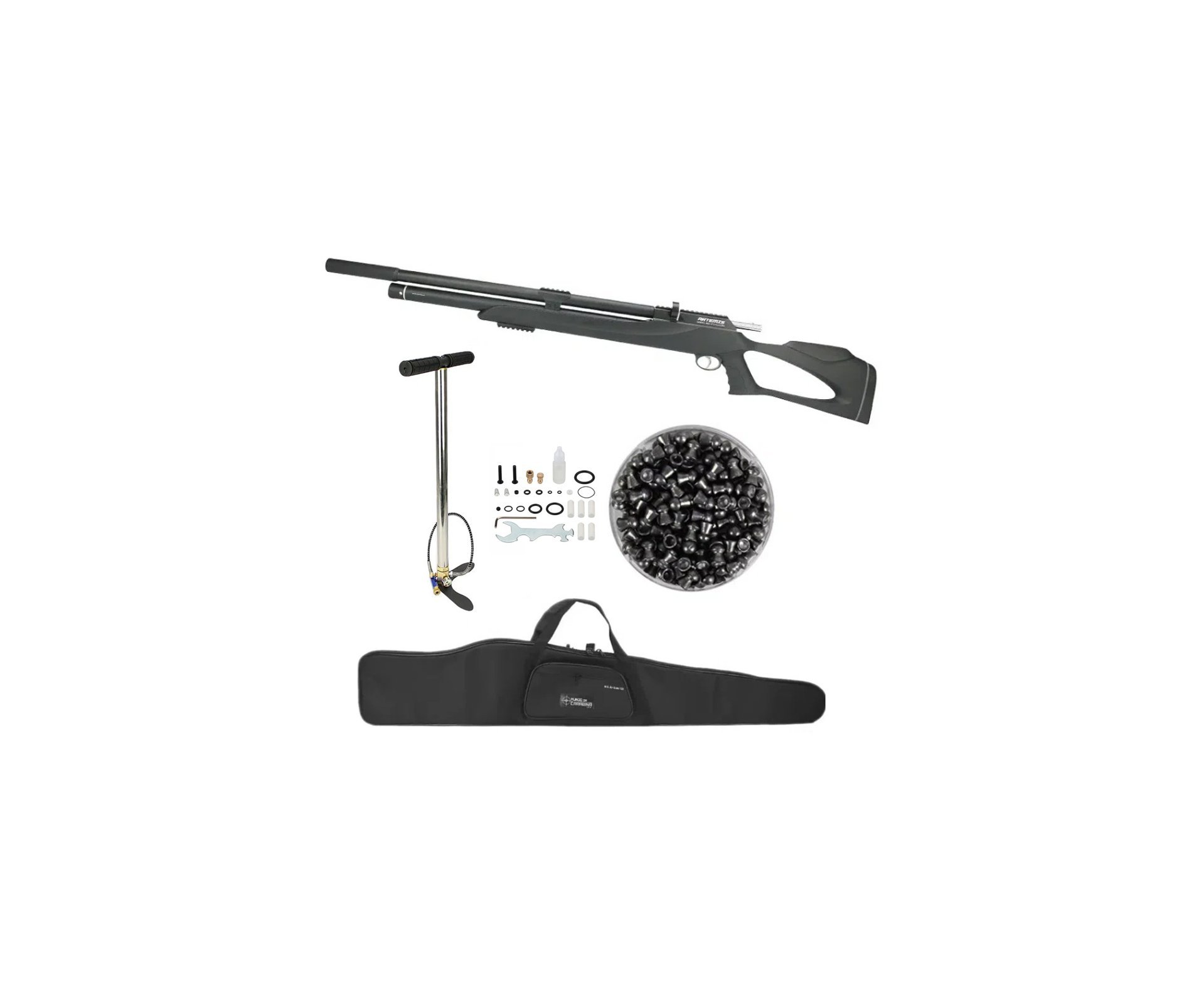 Carabina De Pressão PCP M25 Thunder Black 7.62mm .30 Artemis FXR + KIT Bomba