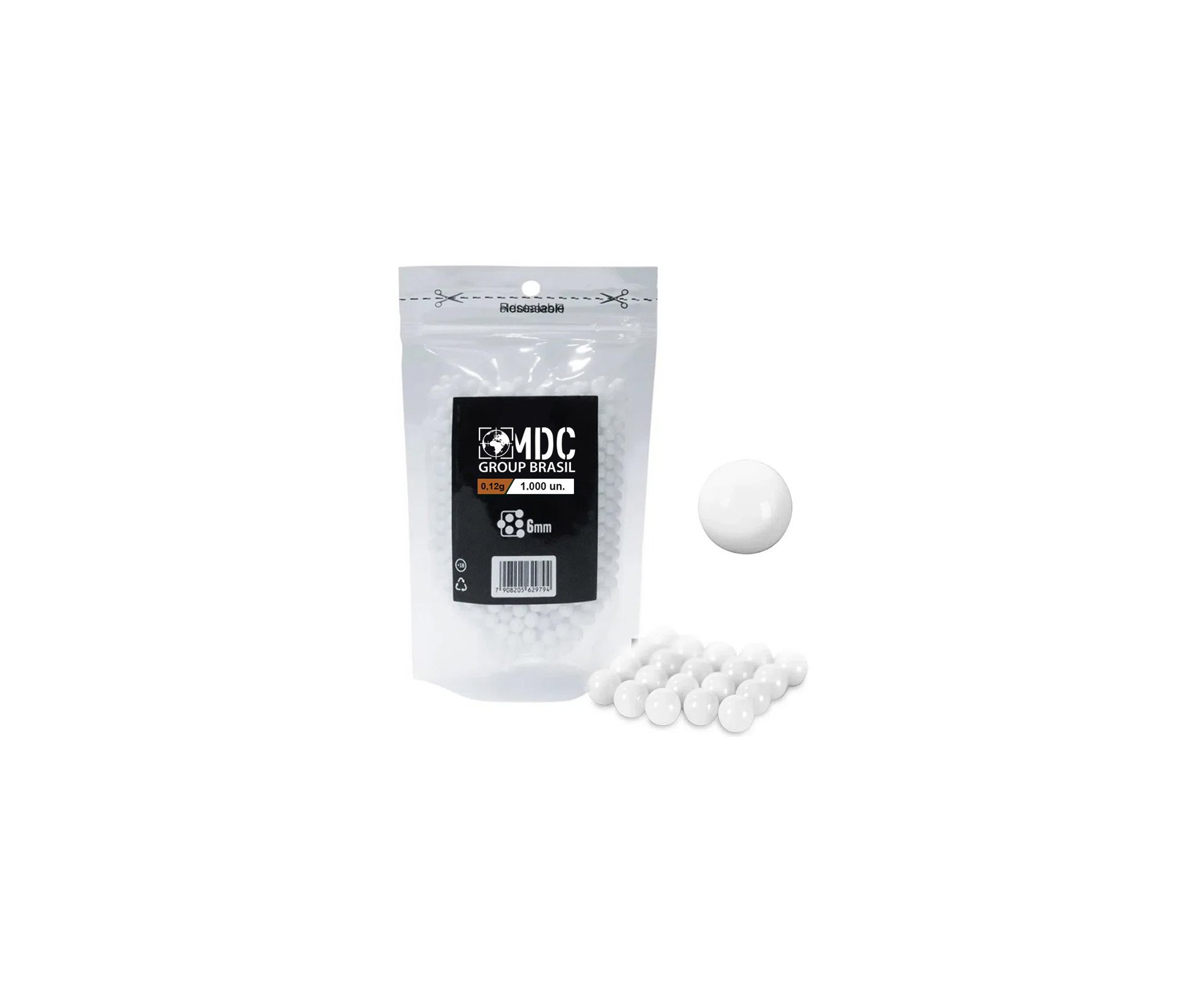 Esfera Munição BBS Airsoft Premium BBs 0,12g 1000und