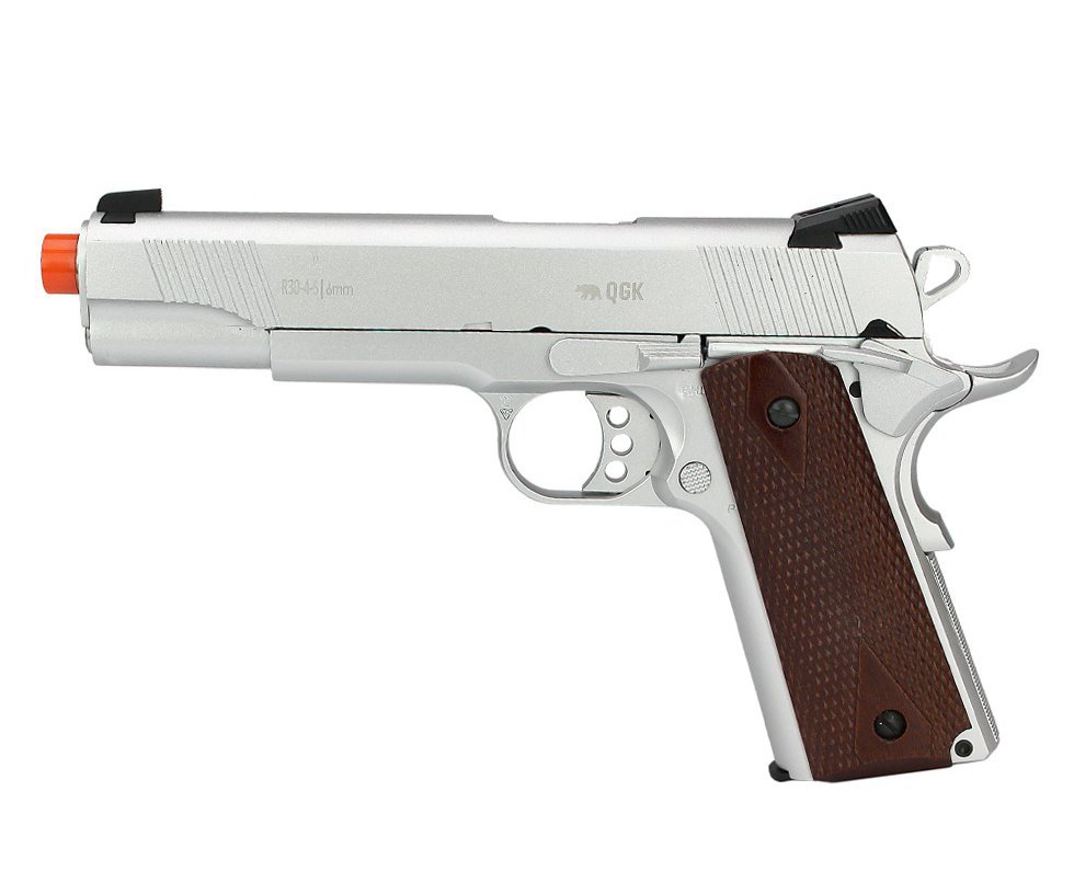 Pistola de Airsoft GBB Green Gas M1911 V12 SB Full Metal Blowback 6mm QGK