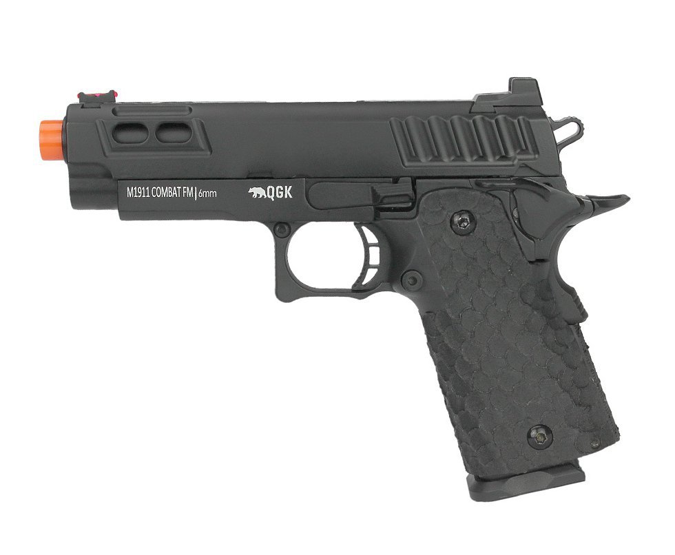 Pistola de Airsoft GBB Green Gas M1911 Combat Full Metal Blowback 6mm QGK