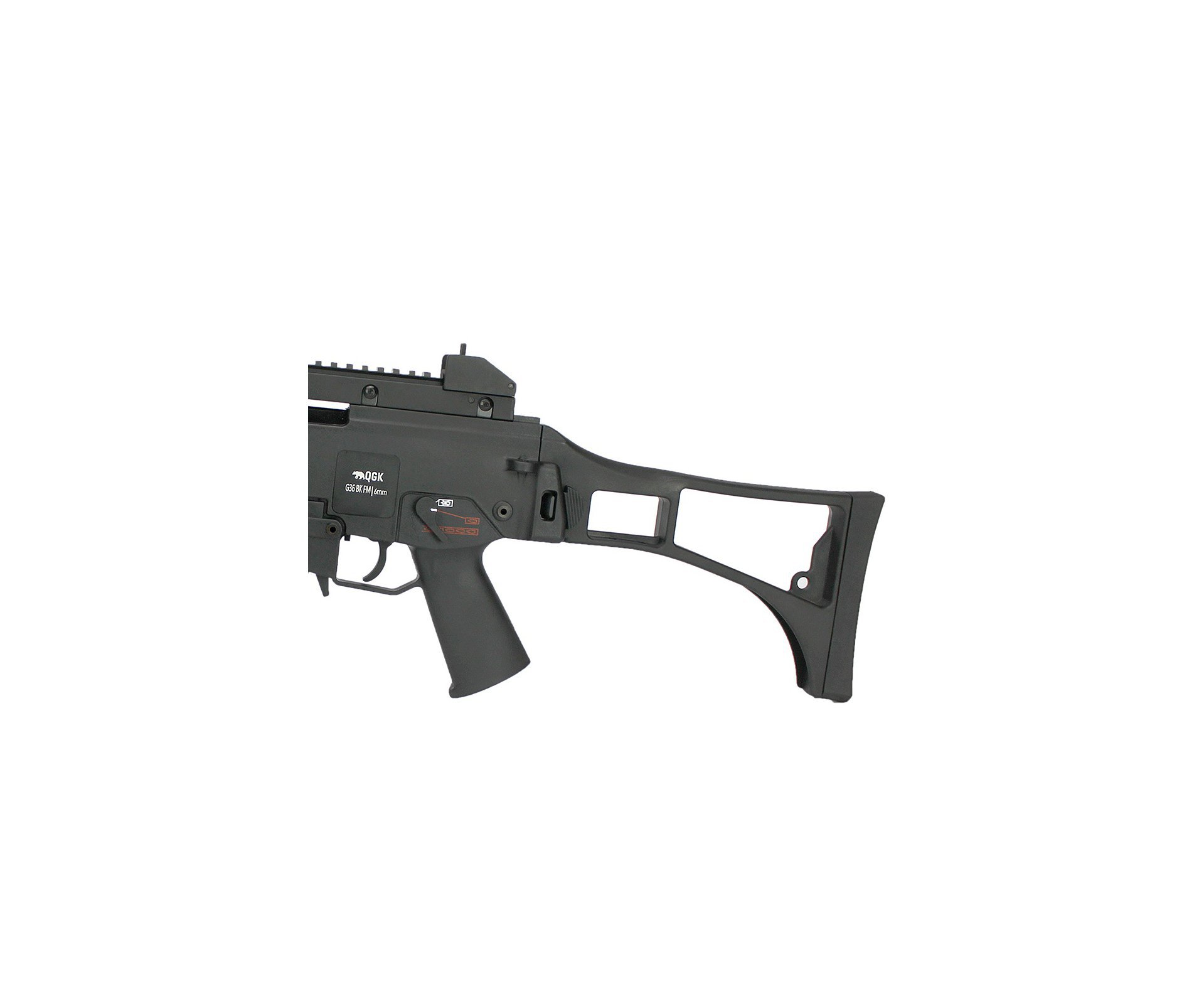 Artefato de Airsoft Gas GBB Green Gas G36 BK Full Metal Blowback 6mm QGK