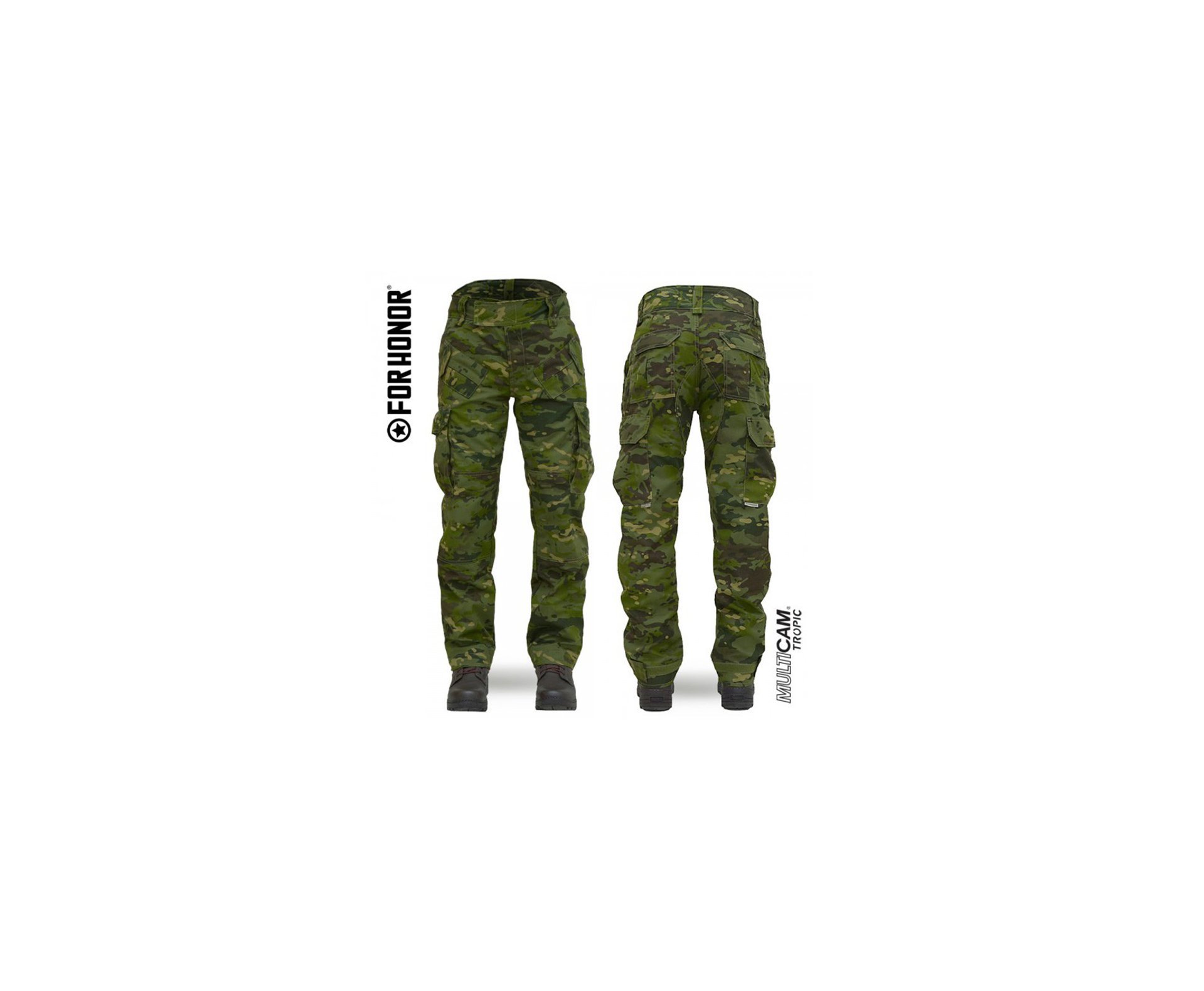 Calça Forhonor Mod. 911-24 Camuflado Multicam Tropic Tatica, Militar, Airsoft, Ripstop