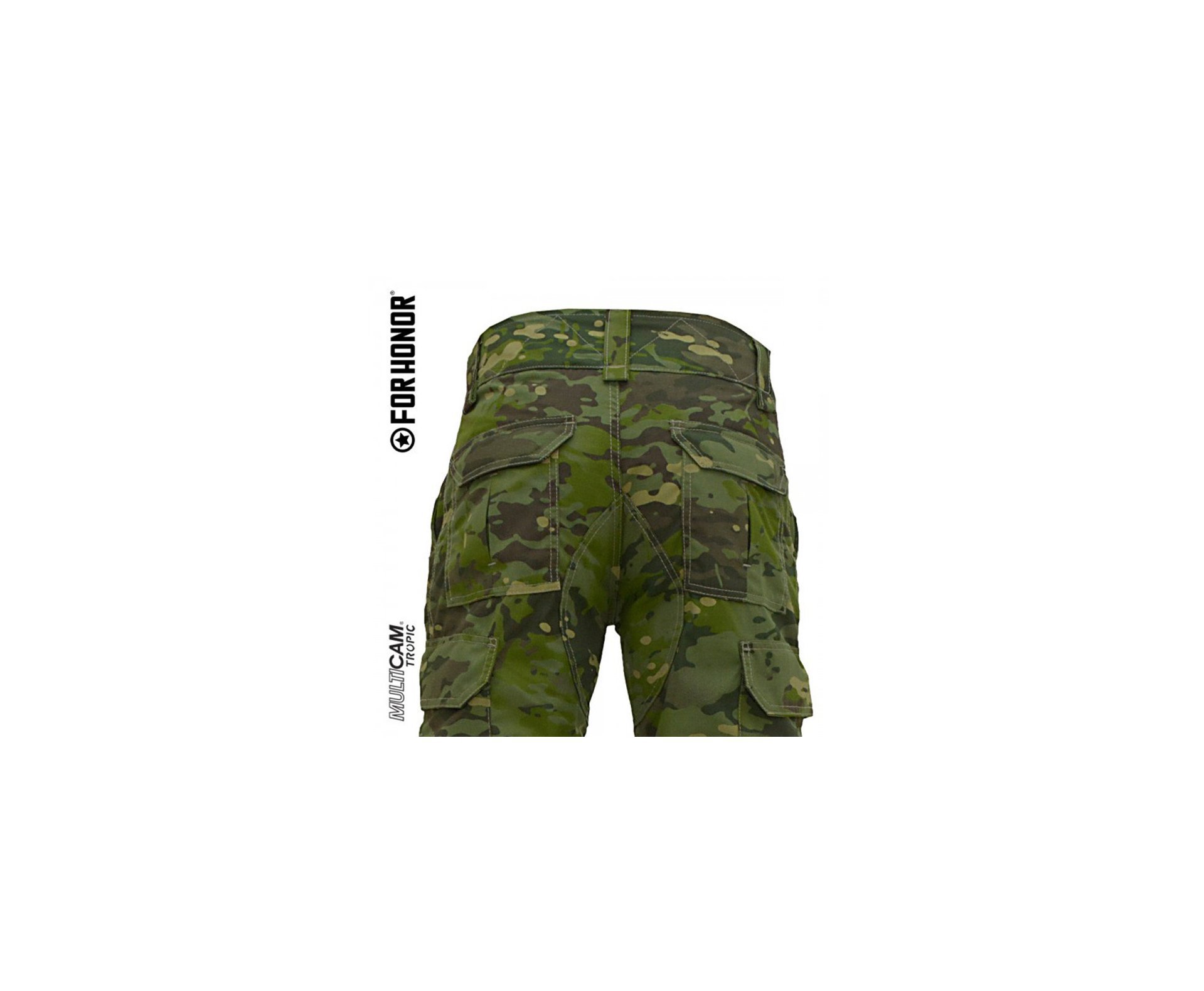Calça Forhonor Mod. 911-24 Camuflado Multicam Tropic Tatica, Militar, Airsoft, Ripstop