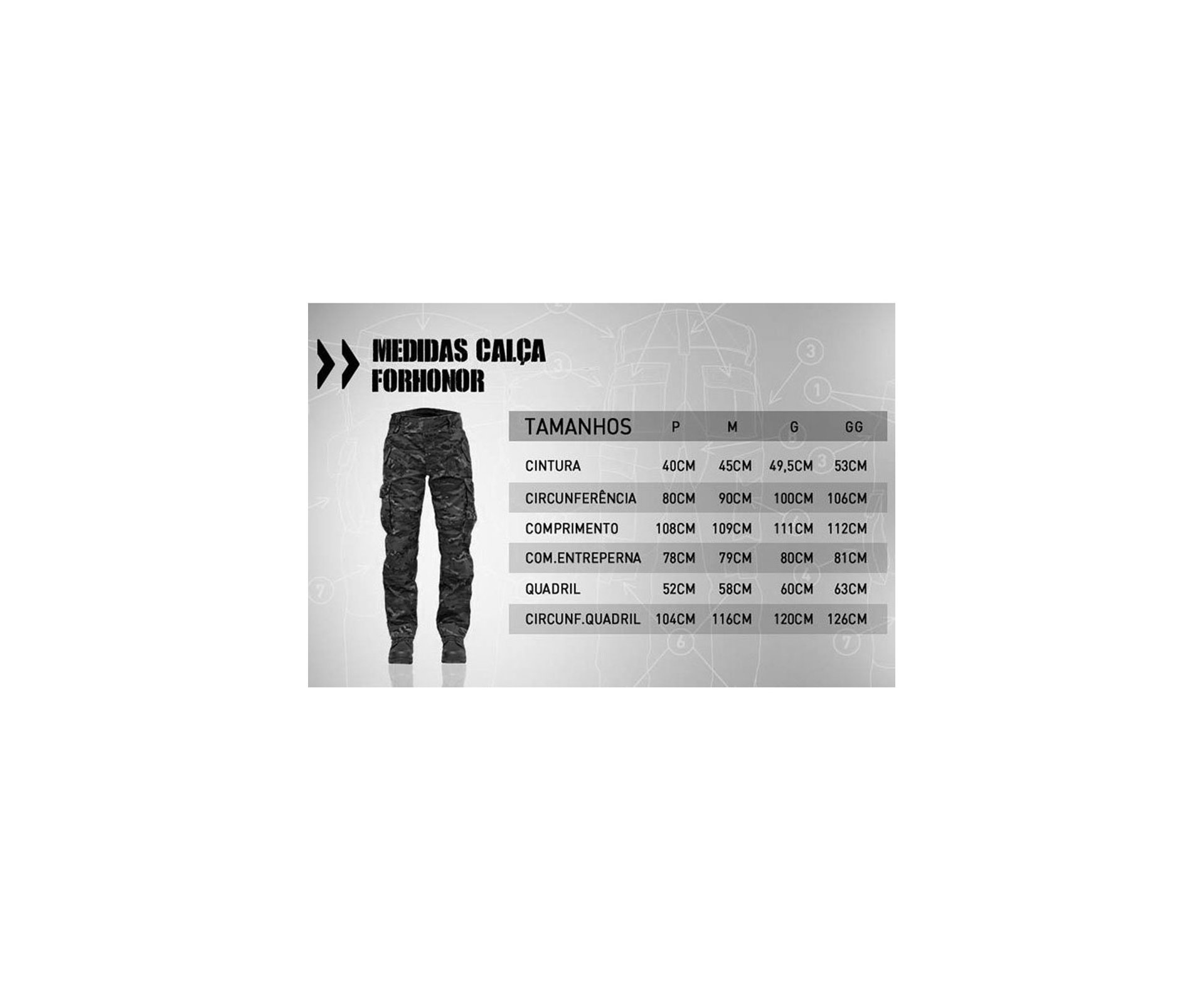 Calça Forhonor Mod. 911-24 Camuflado Multicam Tropic Tatica, Militar, Airsoft, Ripstop