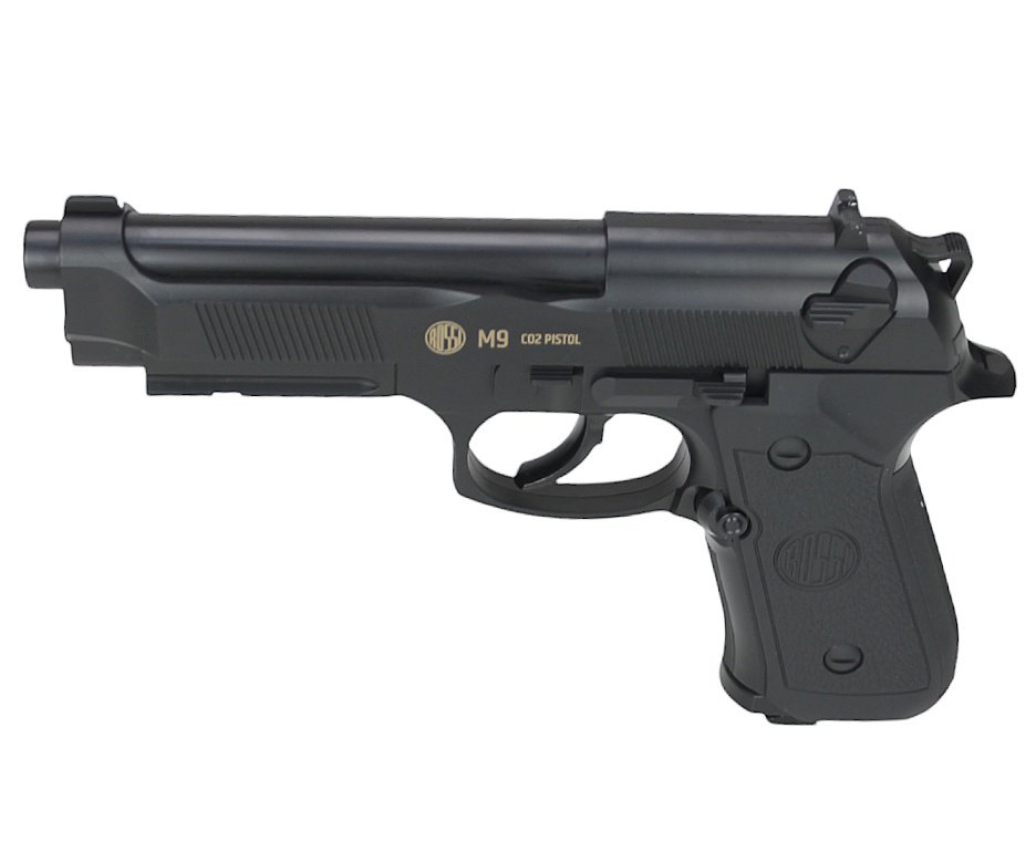 Pistola de Pressão Rossi CO2 Beretta M9 6mm esfera aço Wingun