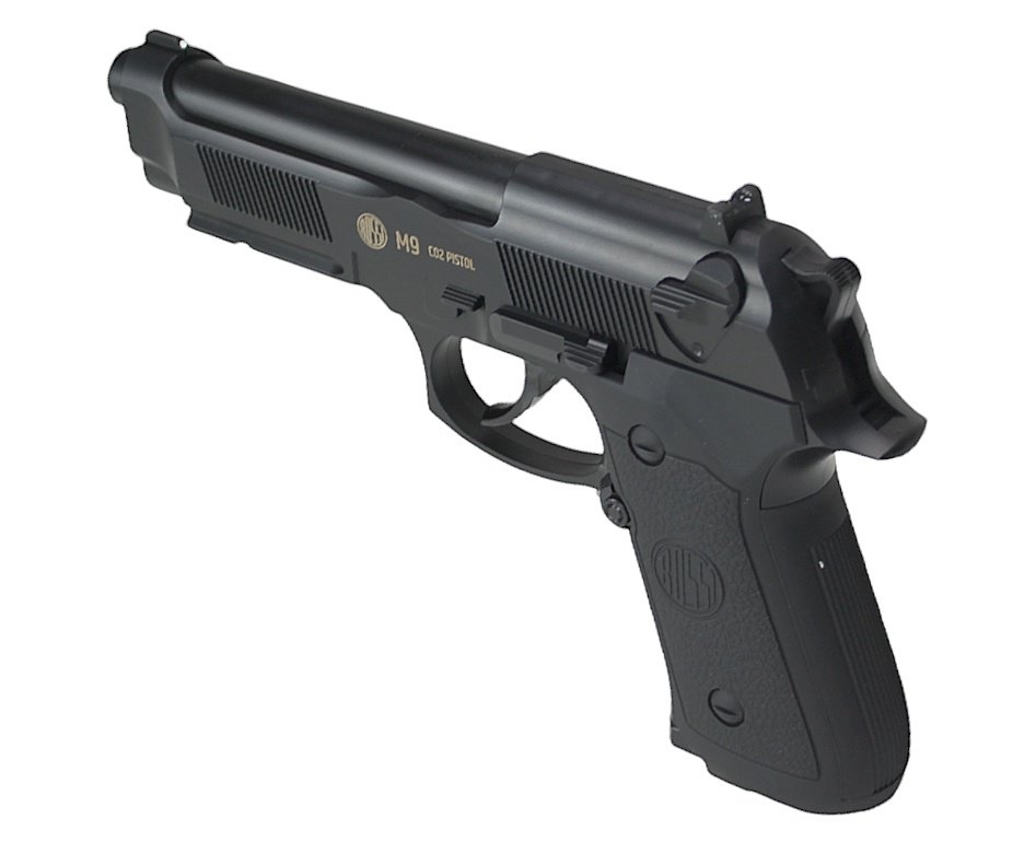 Pistola de Pressão Rossi CO2 Beretta M9 6mm esfera aço Wingun