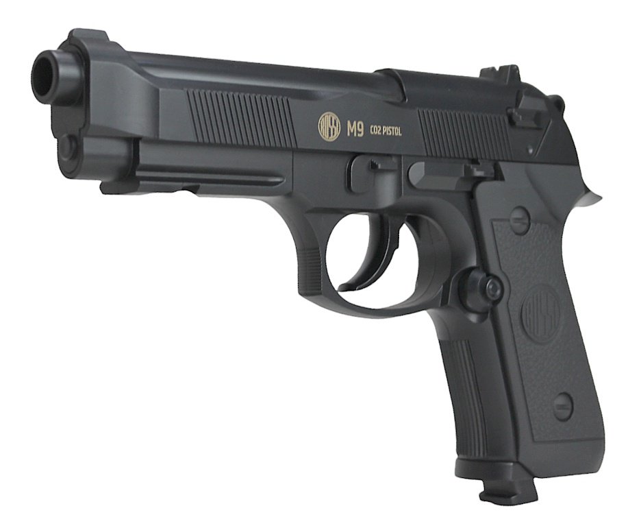 Pistola de Pressão Rossi CO2 Beretta M9 6mm esfera aço Wingun