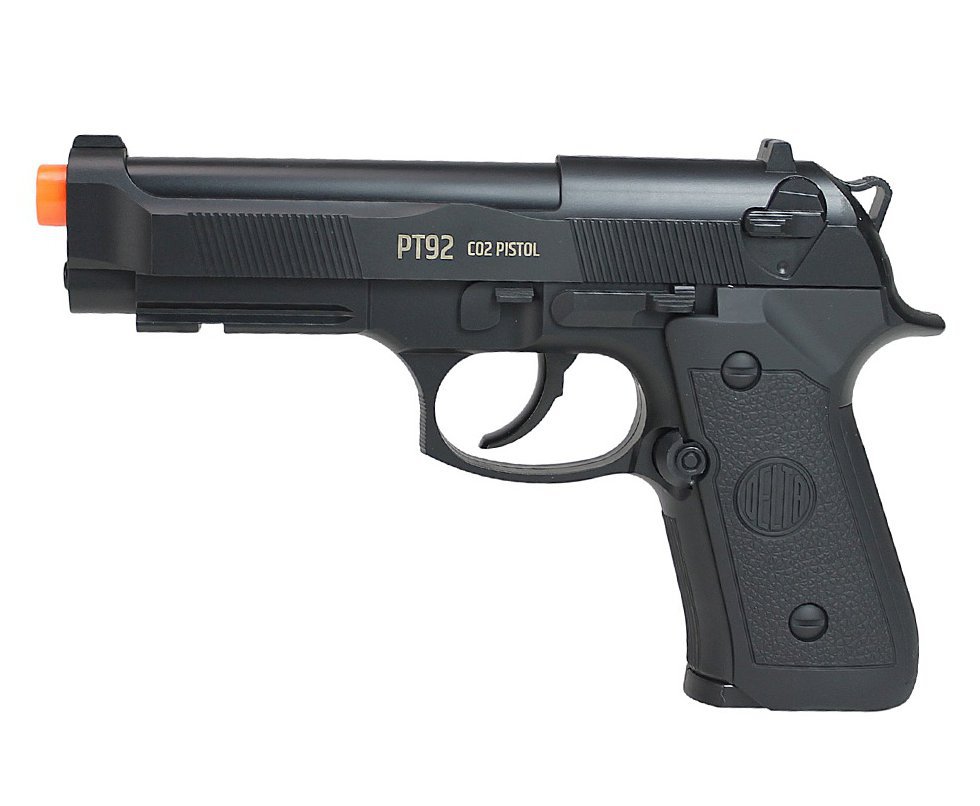 Pistola de Pressão Rossi CO2 PT92 6mm esfera aço Delta Rossi