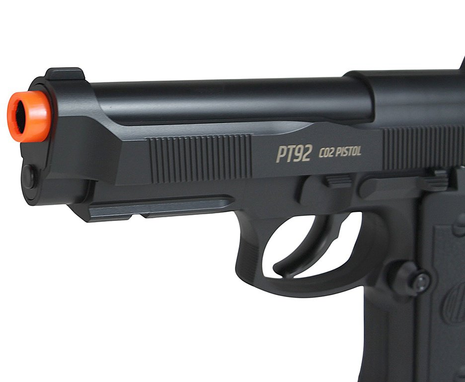 Pistola de Pressão Rossi CO2 PT92 6mm esfera aço Delta Rossi